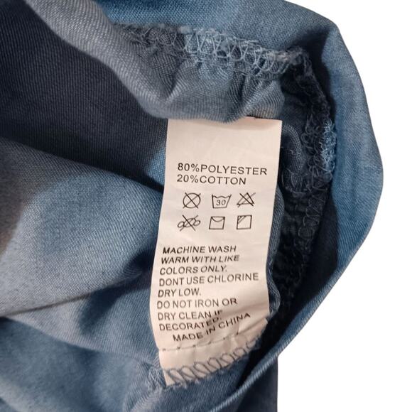 Western Crop‎ Top Blouse XL Puffy Sleeves Mesh Sparkly Sequins Coquette Country - Picture 8 of 10